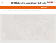 Tablet Screenshot of cdu-zollverein.de